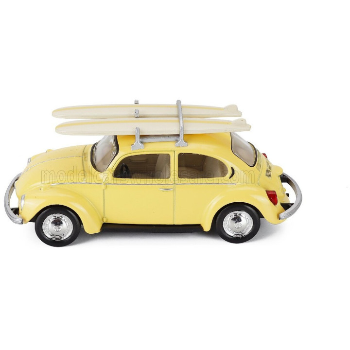 NOREV VOLKSWAGEN BEETLE MAGGIOLINO 1303 WITH SURF 1973 - YELLOW 1/43