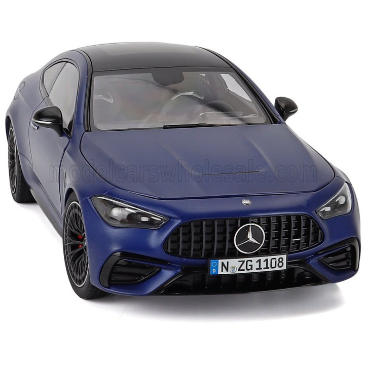 NZG MERCEDES BENZ CLE-CLASS CLE53 AMG COUPE 2024 - SPECTRAL BLUE 1/18