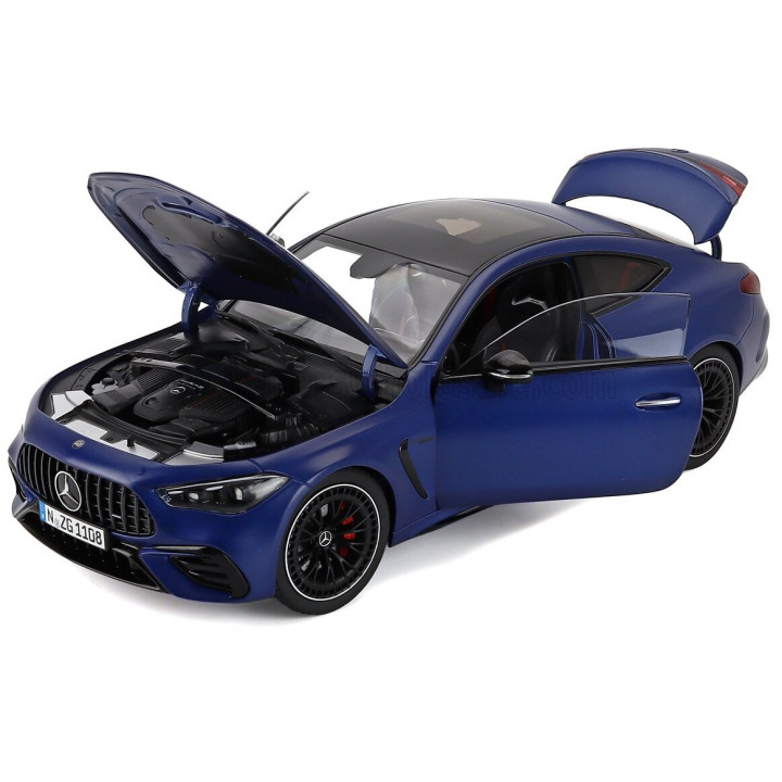 NZG MERCEDES BENZ CLE-CLASS CLE53 AMG COUPE 2024 - SPECTRAL BLUE 1/18