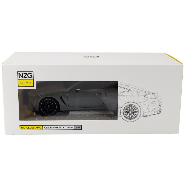 NZG MERCEDES BENZ CLE-CLASS CLE53 AMG COUPE 2024 - ALPIN GREY 1/18