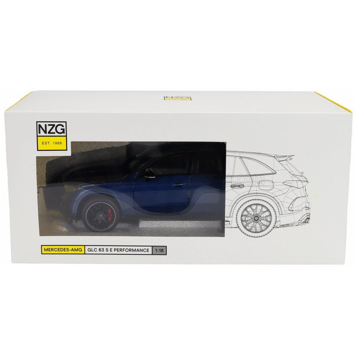 NZG MERCEDES BENZ GLC-CLASS 63 AMG (X254) 2025 - SPECTRAL BLUE 1/18