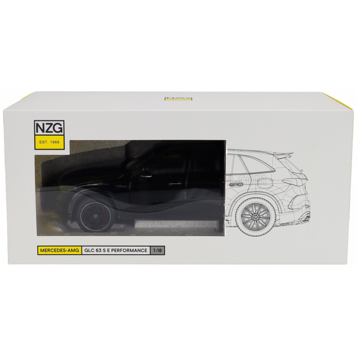 NZG MERCEDES BENZ GLC-CLASS 63 AMG (X254) 2025 - OBSIDIAN BLACK 1/18