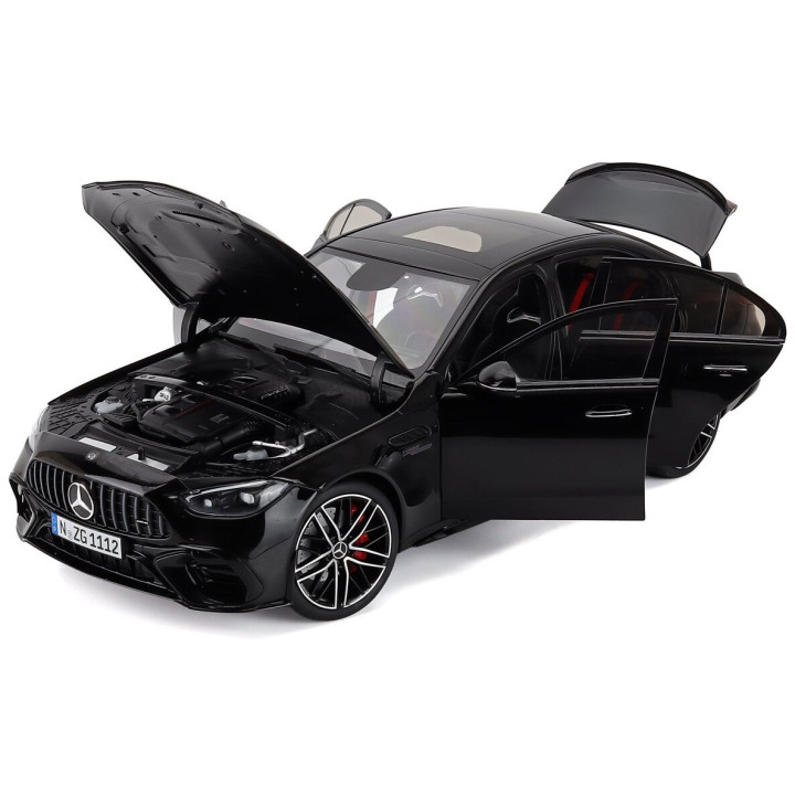 NZG MERCEDES BENZ C-CLASS C63 S E-PERFORMANCE 2024 - OBSIDIAN BLACK 1/18
