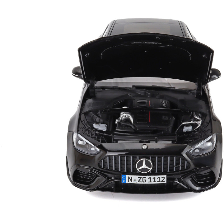 NZG MERCEDES BENZ C-CLASS C63 S E-PERFORMANCE 2024 - OBSIDIAN BLACK 1/18