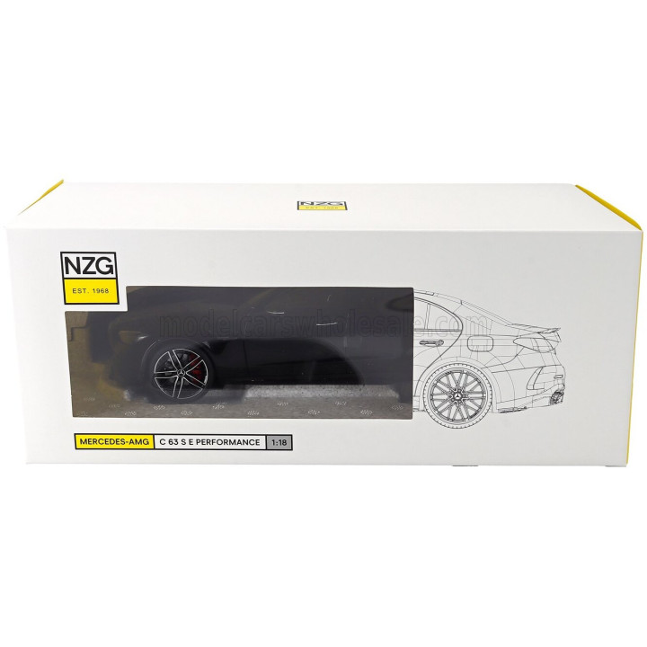 NZG MERCEDES BENZ C-CLASS C63 S E-PERFORMANCE 2024 - OBSIDIAN BLACK 1/18