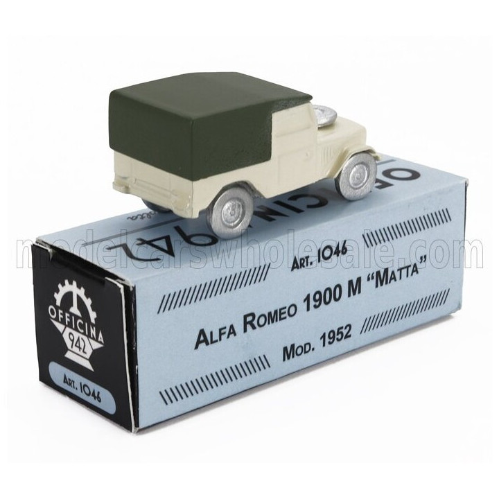 OFFICINA 942 ALFA ROMEO AR51 1900M MATTA 1952 - CREAM BROWN 1/76