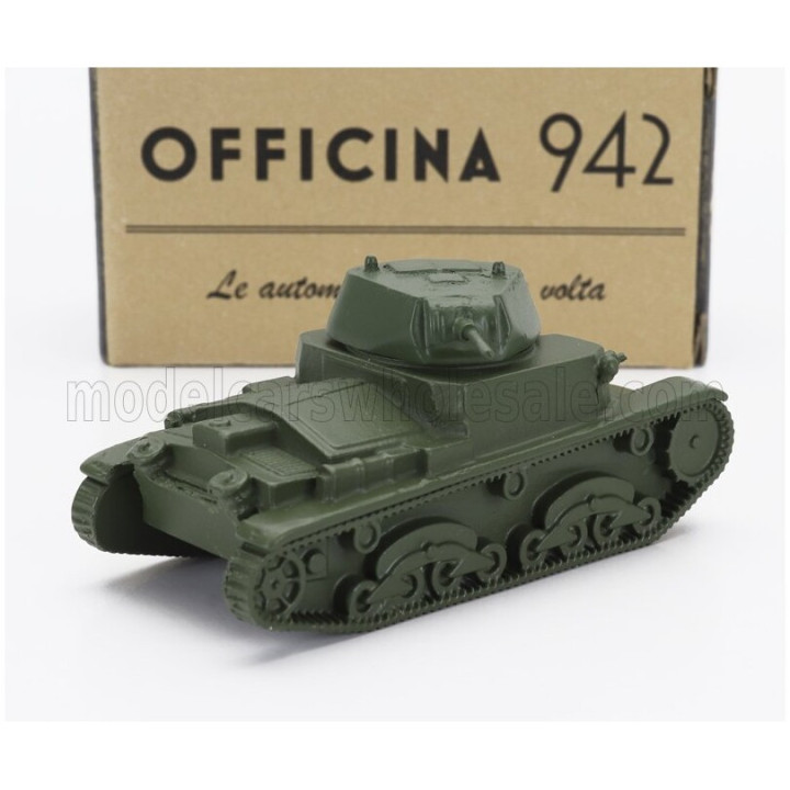 OFFICINA 942 FIAT ANSALDO TANK M13/40 CARRO ARMATO 1940 - MILITARY GREEN 1/76