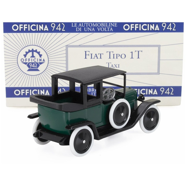 OFFICINA 942 FIAT TIPO 1T TAXI 1920 - GREEN BLACK 1/43