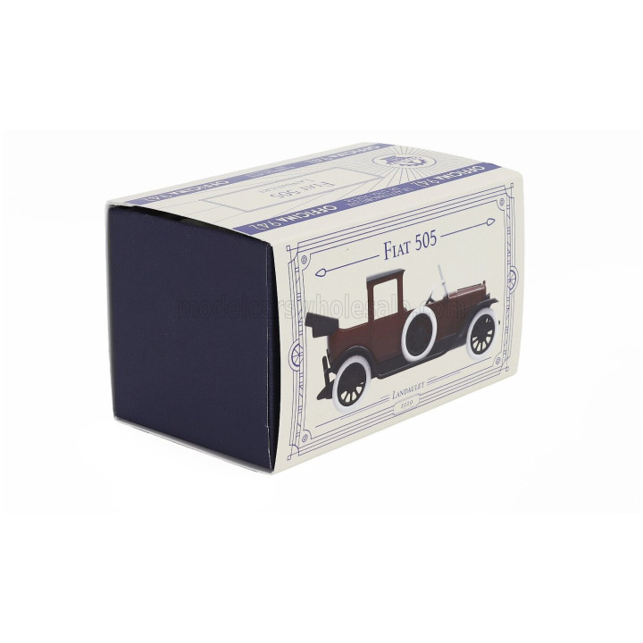 OFFICINA 942 FIAT 505 TORPEDO LANDAULET 1919 - BROWN BLACK 1/43