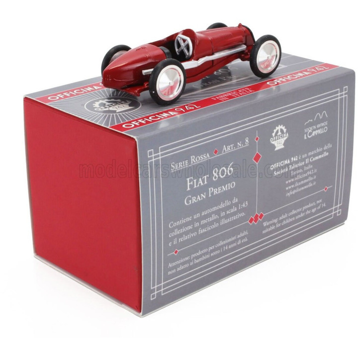 OFFICINA 942 FIAT 806 SPIDER GRAN PREMIO 1927 - RED 1/43