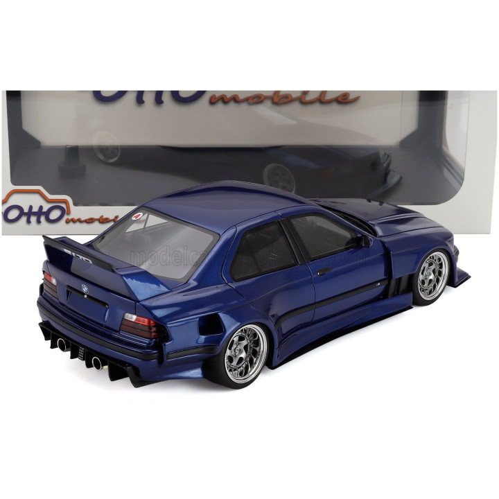OTTO MOBILE BMW 3-SERIES (E36) LTO SEDAN TURBO KHYZYL SALEEM 2023 - BLUE 1/18