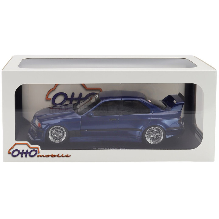 OTTO MOBILE BMW 3-SERIES (E36) LTO SEDAN TURBO KHYZYL SALEEM 2023 - BLUE 1/18