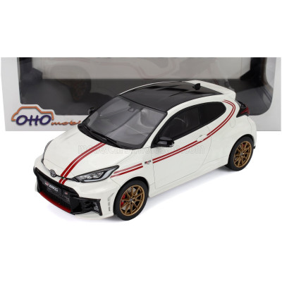 OTTO MOBILE TOYOTA YARIS GR TGR ITALY LIMITED EDITION 2024 - WHITE RED 1/18