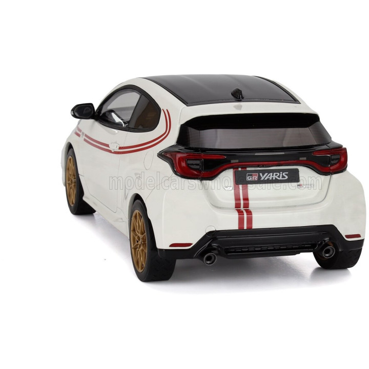 OTTO MOBILE TOYOTA YARIS GR TGR ITALY LIMITED EDITION 2024 - WHITE RED 1/18