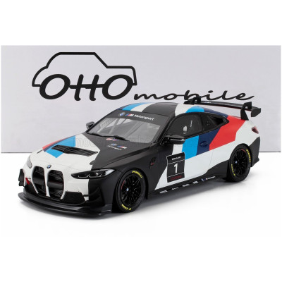 OTTO MOBILE BMW 4-SERIES M4 GT4 N 1 PRESENTATION SEASON 2022 - WHITE BLACK 1/18