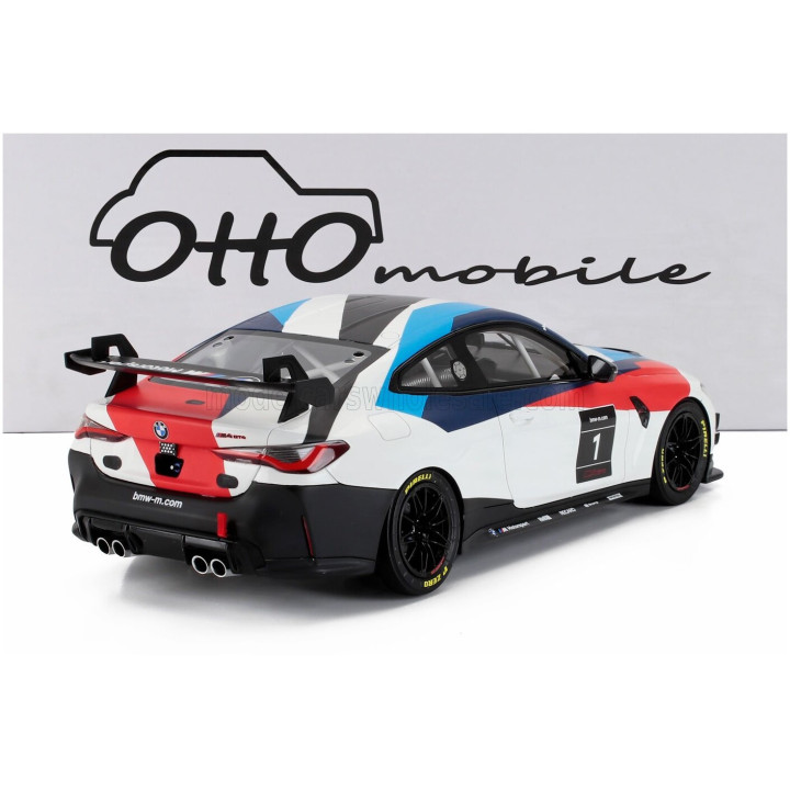 OTTO MOBILE BMW 4-SERIES M4 GT4 N 1 PRESENTATION SEASON 2022 - WHITE BLACK 1/18