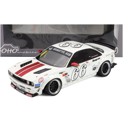 OTTO MOBILE NISSAN SILVIA (S14) N 66 BOSS ROCKET BUNNY 2024 - WHITE 1/18