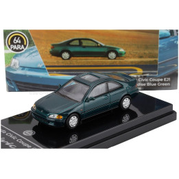 PARAGON MODELS HONDA CIVIC COUPE EJ1 LHD 1995 - BLUE GREEN 1/64