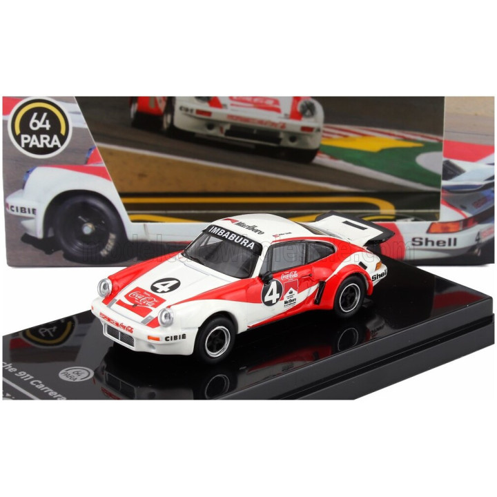 PARAGON MODELS PORSCHE 911 CARRERA RSR 3.0 N 4 EQUADOR 1976 FERNANDO MADERA - RED WHITE 1/64