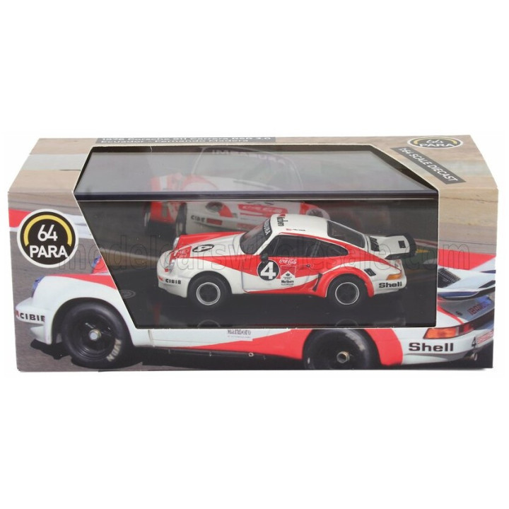 PARAGON MODELS PORSCHE 911 CARRERA RSR 3.0 N 4 EQUADOR 1976 FERNANDO MADERA - RED WHITE 1/64