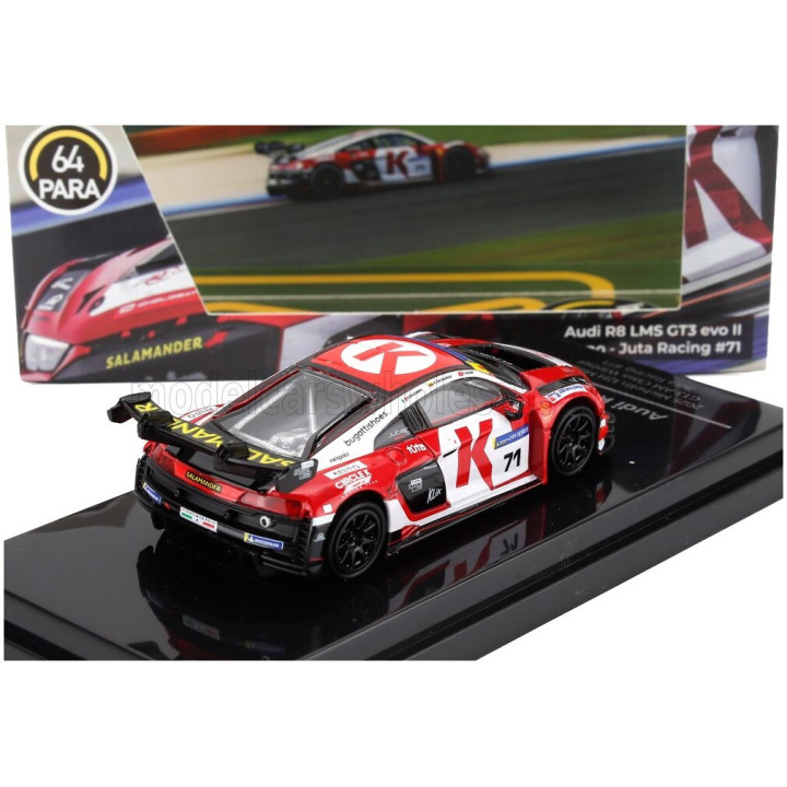 PARAGON MODELS AUDI R8 LMS EVO II TEAM JUTA RACING N 71 12h MISANO 2025 ARUNAS GECIAUSKAS - NICOLA MICHELON - TIM MULLER - RED