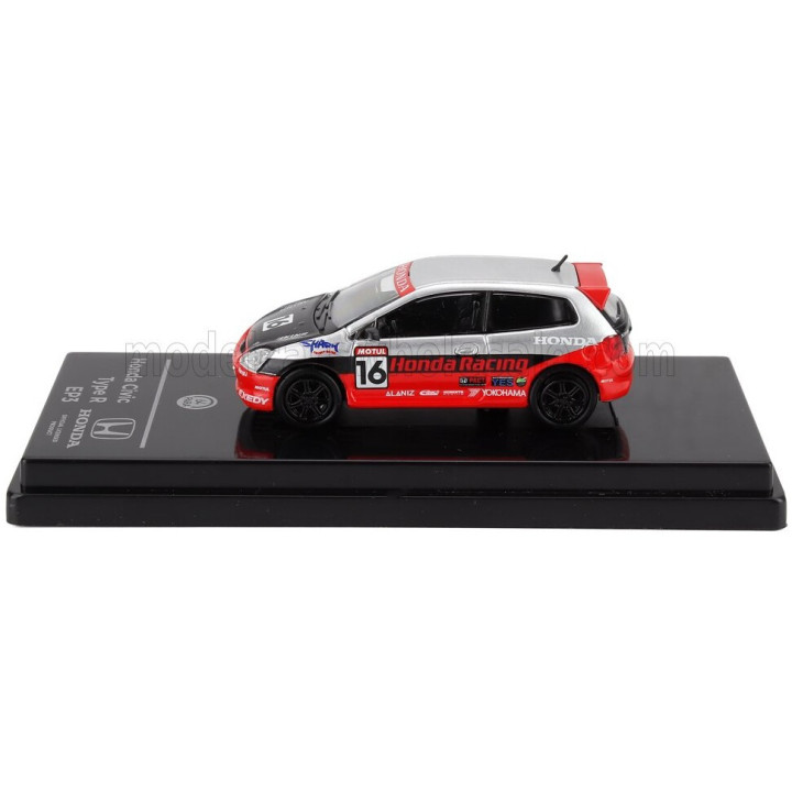 PARAGON MODELS HONDA CIVIC TEAM REALTIM RACING N 16 SEMA 2005 - RED SILVER BLACK 1/64
