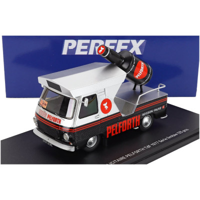 PERFEX PEUGEOT TRUCK VEHICULE PUBLICITAIRE PELFORTH TDF 1977 - BLACK SILVER 1/43