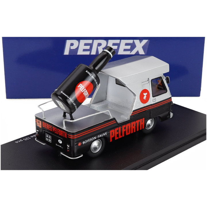 PERFEX PEUGEOT TRUCK VEHICULE PUBLICITAIRE PELFORTH TDF 1977 - BLACK SILVER 1/43