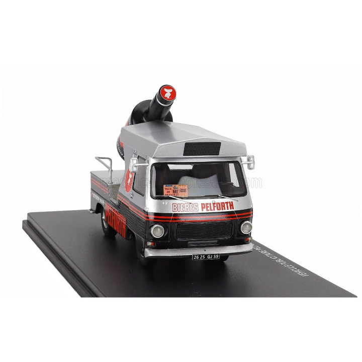 PERFEX PEUGEOT TRUCK VEHICULE PUBLICITAIRE PELFORTH TDF 1977 - BLACK SILVER 1/43