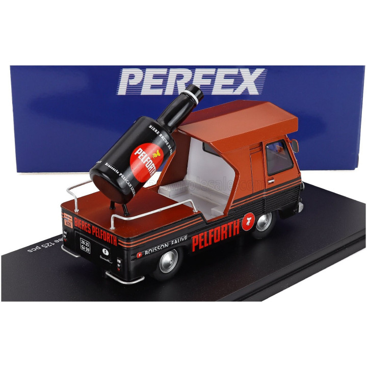 PERFEX PEUGEOT TRUCK VEHICULE PUBLICITAIRE PELFORTH TDF 1977 - BLACK COPPER MET 1/43