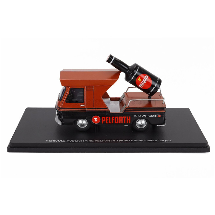 PERFEX PEUGEOT TRUCK VEHICULE PUBLICITAIRE PELFORTH TDF 1977 - BLACK COPPER MET 1/43