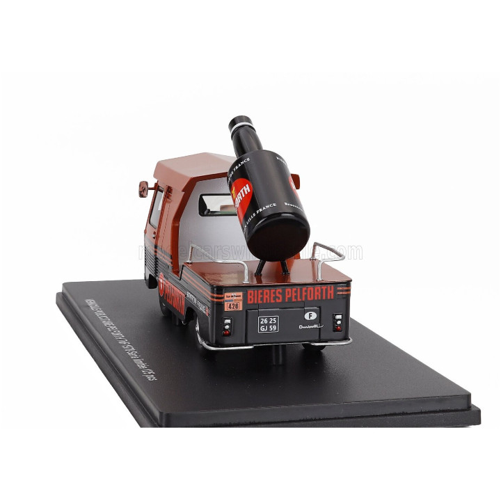 PERFEX PEUGEOT TRUCK VEHICULE PUBLICITAIRE PELFORTH TDF 1977 - BLACK COPPER MET 1/43