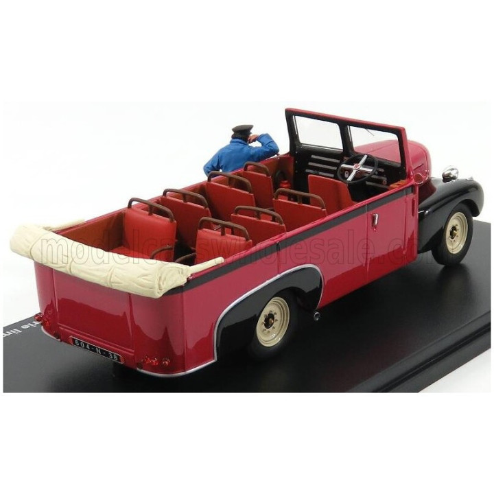 PERFEX ROCHET-SCHNEIDER 23000 CHABOUD TORPEDO OUVERT AUTOBUS OPEN 1937 - RED BLACK 1/43