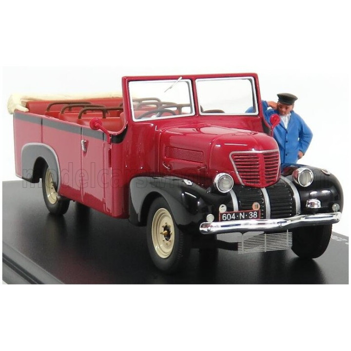 PERFEX ROCHET-SCHNEIDER 23000 CHABOUD TORPEDO OUVERT AUTOBUS OPEN 1937 - RED BLACK 1/43