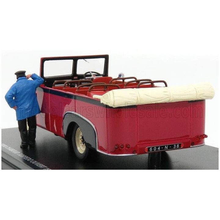 PERFEX ROCHET-SCHNEIDER 23000 CHABOUD TORPEDO OUVERT AUTOBUS OPEN 1937 - RED BLACK 1/43