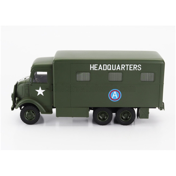 PERFEX GMC 353 AFKWX TRUCK HEADQUARTERS MILITARY TELONATO 3-ASSI 1944 - MILITARY GREEN 1/43