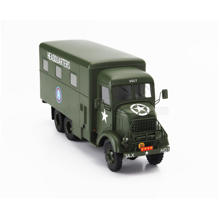 PERFEX GMC 353 AFKWX TRUCK HEADQUARTERS MILITARY TELONATO 3-ASSI 1944 - MILITARY GREEN 1/43
