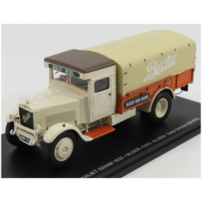 PERFEX BERLIET GDHM TRUCK TELONATO ALGER-GAO-ALGER 1952 - CREAM WOOD 1/43