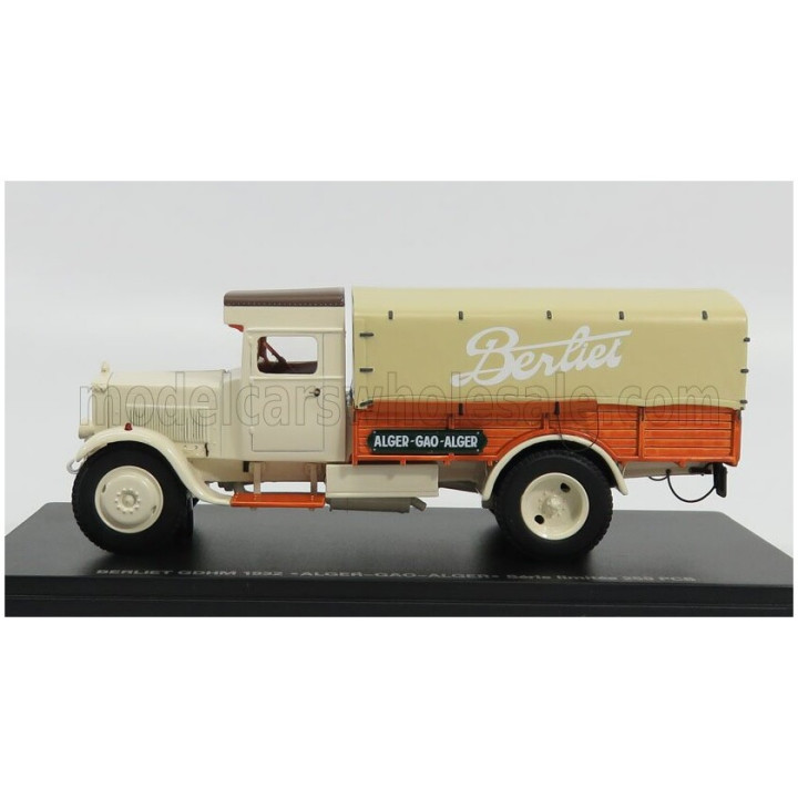 PERFEX BERLIET GDHM TRUCK TELONATO ALGER-GAO-ALGER 1952 - CREAM WOOD 1/43