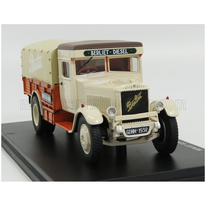PERFEX BERLIET GDHM TRUCK TELONATO ALGER-GAO-ALGER 1952 - CREAM WOOD 1/43