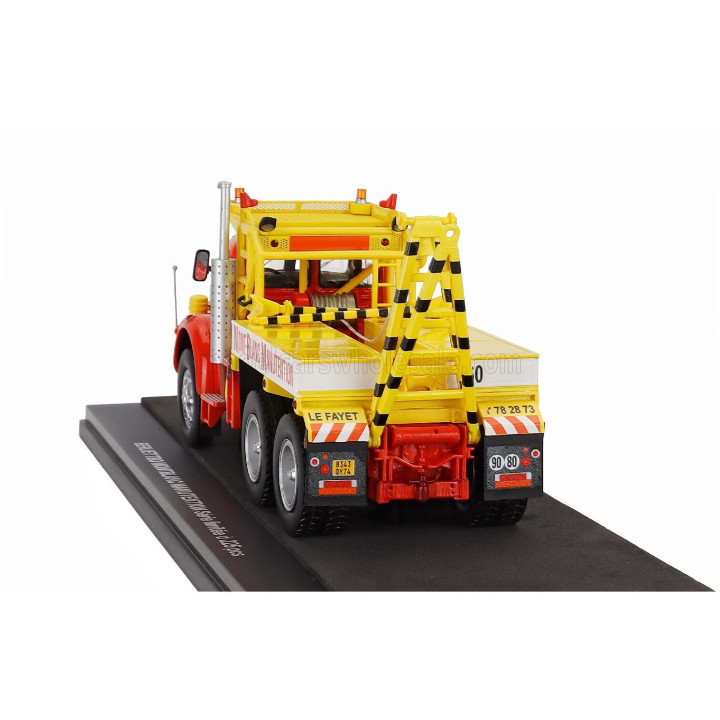 PERFEX BERLIET TBO TRACTOR TRUCK MONTBLANC MANUTENTION 3-ASSI 1962 - RED YELLOW 1/43