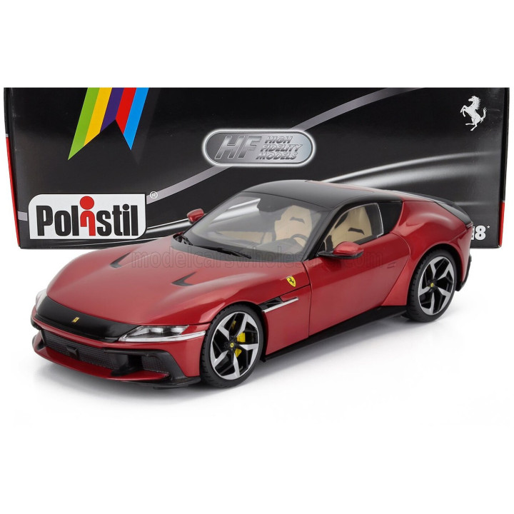POLISTIL FERRARI 12CILINDRI 2024 - ROSSO IMOLA - RED MET 1/18