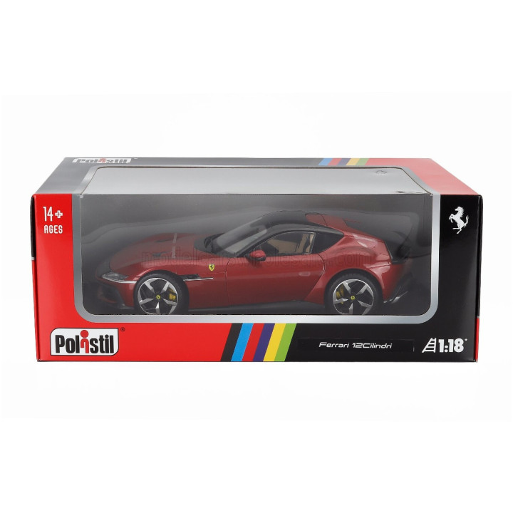 POLISTIL FERRARI 12CILINDRI 2024 - ROSSO IMOLA - RED MET 1/18