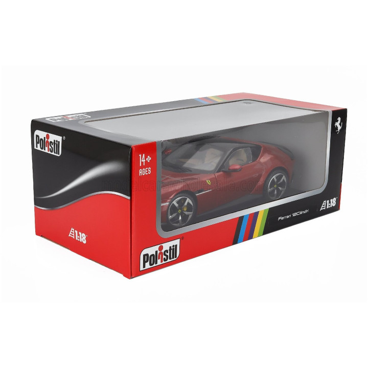 POLISTIL FERRARI 12CILINDRI 2024 - ROSSO IMOLA - RED MET 1/18
