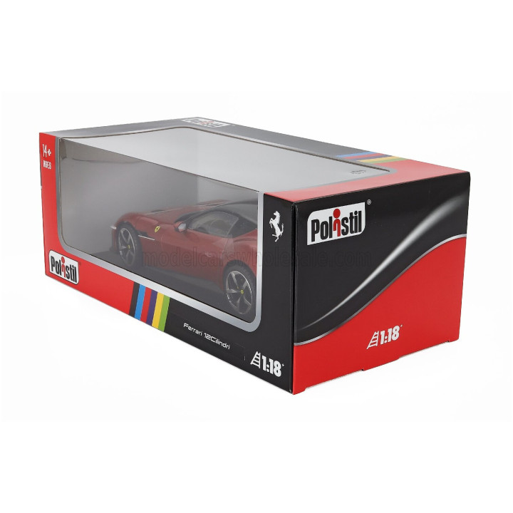 POLISTIL FERRARI 12CILINDRI 2024 - ROSSO IMOLA - RED MET 1/18