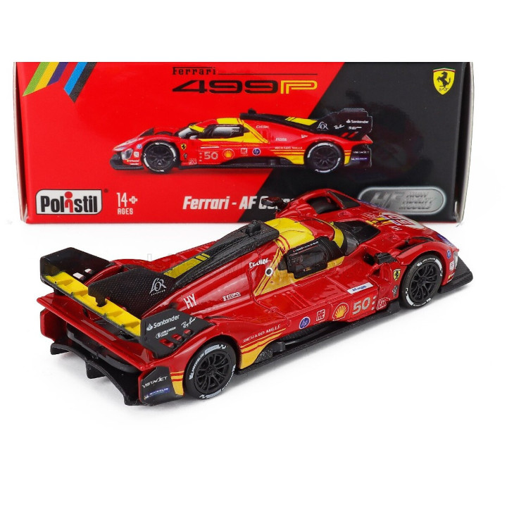 POLISTIL FERRARI 499P 3.0L TURBO V6 TEAM FERRARI AF CORSE N 50 WINNER 24h LE MANS 2024 ANTONIO FUOCO - MIGUEL MOLINA - NICKLAS