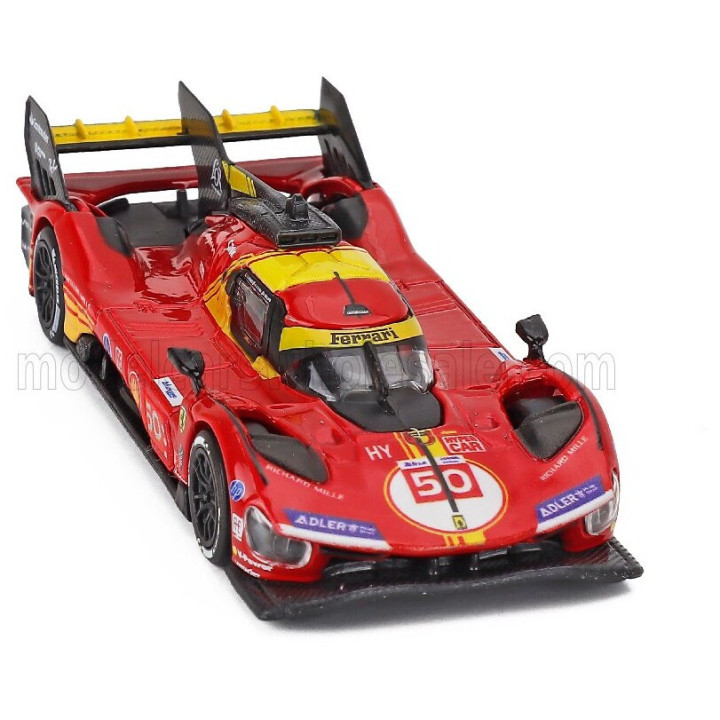 POLISTIL FERRARI 499P 3.0L TURBO V6 TEAM FERRARI AF CORSE N 50 WINNER 24h LE MANS 2024 ANTONIO FUOCO - MIGUEL MOLINA - NICKLAS