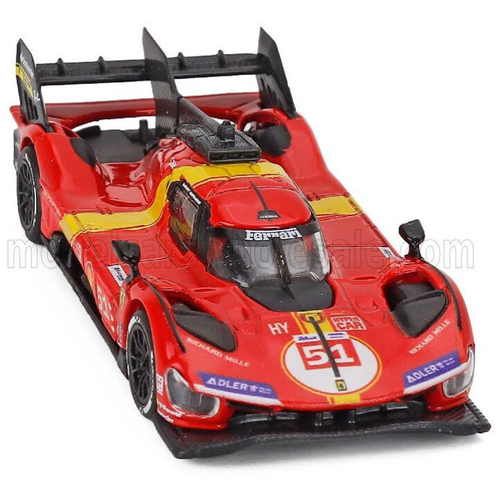 POLISTIL FERRARI 499P 3.0L TURBO V6 TEAM FERRARI AF CORSE N 51 WINNER 24h LE MANS 2023 ALESSANDRO PIER GUIDI - JAMES CALADO
