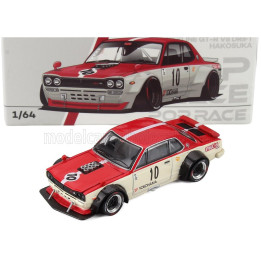 POP RACE LIMITED NISSAN SKYLINE GT-R V8 (R34) DRIFT HAKOSUKA WATANABE 2007 - CREAM RED 1/64