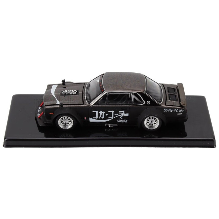 POP RACE LIMITED NISSAN SKYLINE GT-R V8 (R34) DRIFT HAKOSUKA PANDEM COCACOLA ZERO 2007 - BLACK 1/64